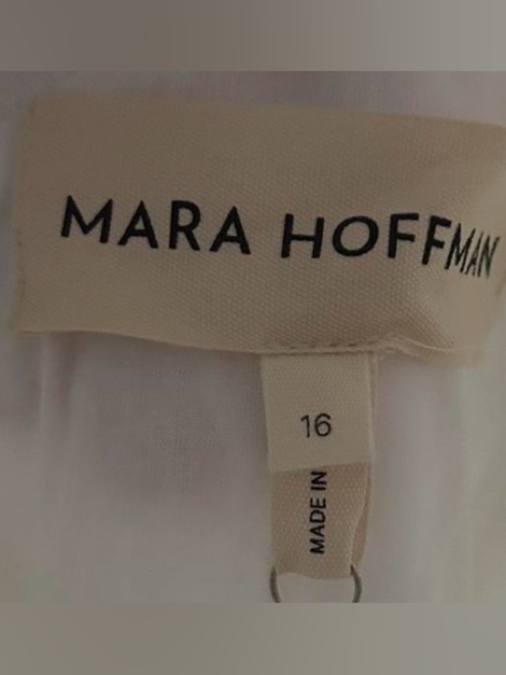 Mara Hoffman 100% Hemp Perdita Dress in White Size 16 - Picture 4 of 8
